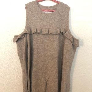 Loft brand off the shoulder top with ruffle